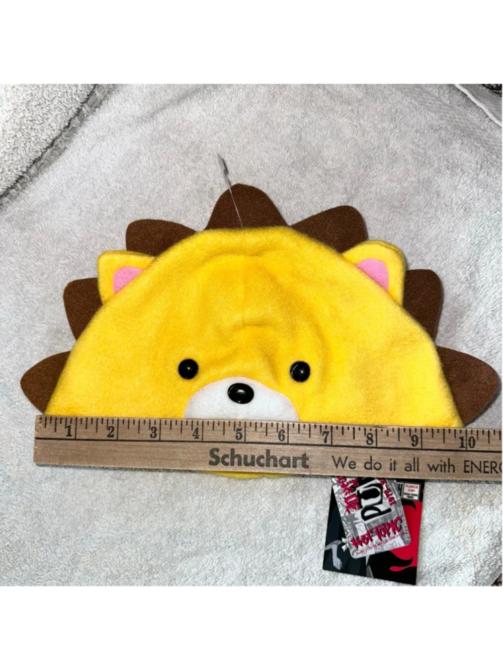 NOS Vintage 2000s Hot Topic Shonen Jump Bleach Child’s Fleece Lion Hat